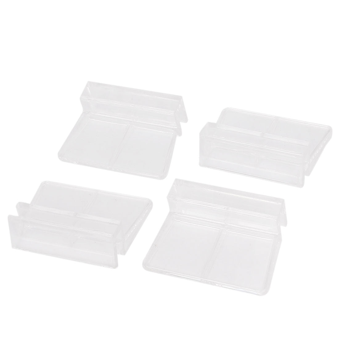 Aquarium Fish Tank Clear Plastic 6mm Clips Glass Cover Support Holder 4