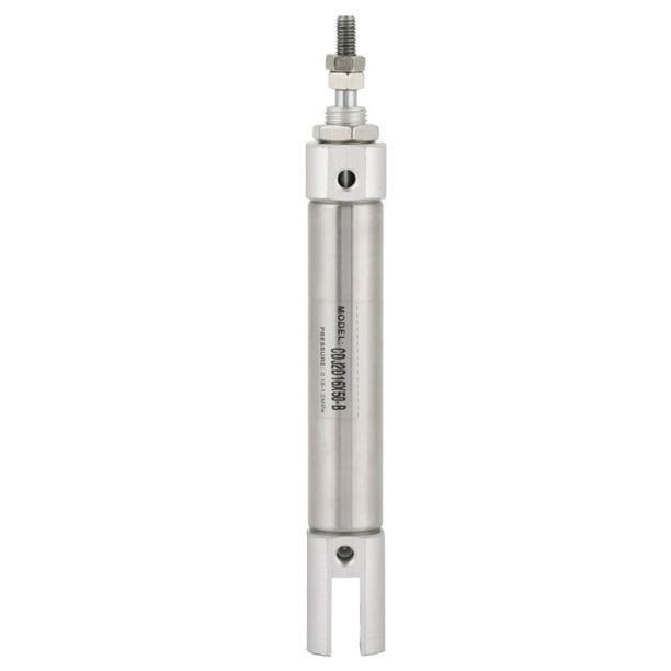 Cilindro neumático de aire de acero inoxidable de doble efecto CDJ2D16-50B de 16 mm de diámetro y 50 mm de carrera.