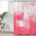 thumbnail image 6 of Shower Curtains Abstract Oil Painting Bath Curtain Pink Waterproof Bathroom Shower Curtain Set with Hooks Decoration 72 x 72 Inches, 6 of 7