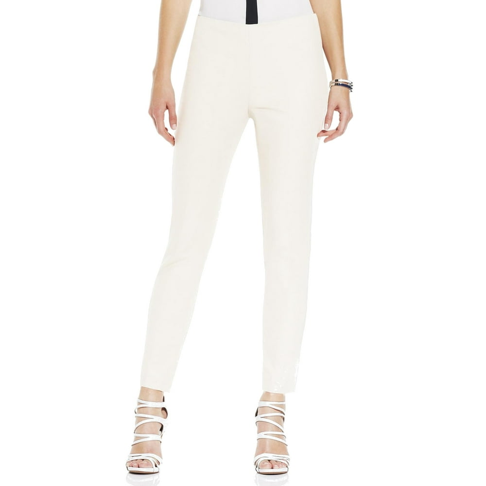 Vince Camuto - Vince Camuto NEW White Ivory Womens Size 6 Flat Front Ankle Dress Pants - Walmart