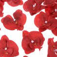 thumbnail image 2 of 20-Pack Artificial Orchid Flower Heads, Silk Faux Butterfly Flowers Head for Decor [2.76", Red], 2 of 7