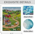 thumbnail image 3 of Diamond Art Kit for Adults, Countryside Village Farm Scene Diamond Painting for Adults Beginners, DIY Diamond Art Painting Kits, 5D Diamond Painting Crafts for Home Decor 12x16 Frameless, 3 of 7
