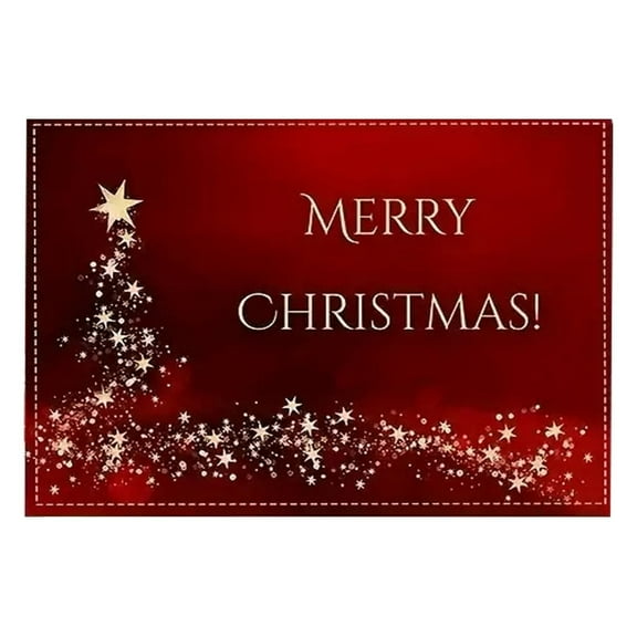 Noothes Christmas Placemats, 12x18 Inch Heat Resistant Table Mats for Winter Holiday Dining, Machine Washable Linen Placemats for Festive Home Decor and Family Gatherings