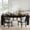 Black, variant on Fnova 70.9" Large Dining Table for 6-8 People, Rectangle Wooden Kitchen Dinner Table with Sturdy Frame for Kitchen, Dining Room, Brown