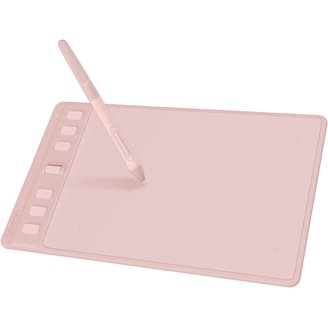 XP-PEN Deco L Grafiktablett 10x6 Zoll - Mit X3 Smart Chip Stift, 60° Neigung, 8 Schnelltasten (Pink)