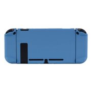 PlayVital Back Cover for Nintendo Switch Console, Handheld Controller Separable Protector Hard Shell for NS Joycon, Customized Dockable Protective Case for Nintendo Switch - Airforce Blue