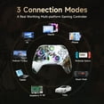 thumbnail image 6 of EasySMX X15 Wireless Bluetooth Gaming Controller for PC, Switch, Steam, Android, and iOS, with Hall Effect Joysticks and Triggers, RGB Lighting, Turbo Function, and Customizable Back Keys, 6 of 16
