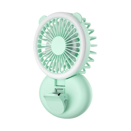 

Savings Up to 60% Off! SHOPESSA New Mini Clip Light Small Fan Portable Handheld Folding Neck Student Dormitory Desktop USB Charging on Clearence