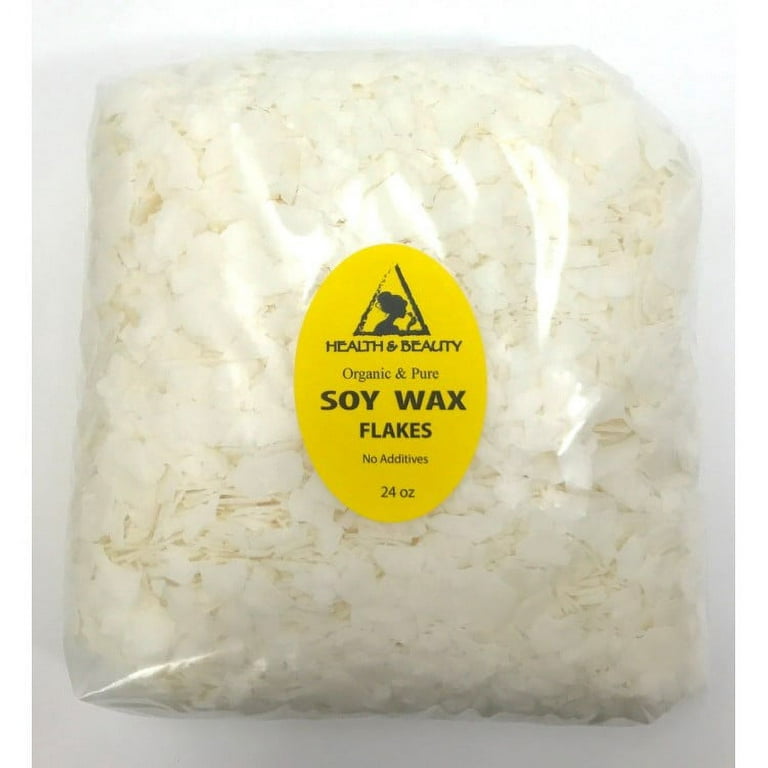 Golden soy akosoy wax flakes organic vegan pastilles for candle making  natural 100% pure 8 oz