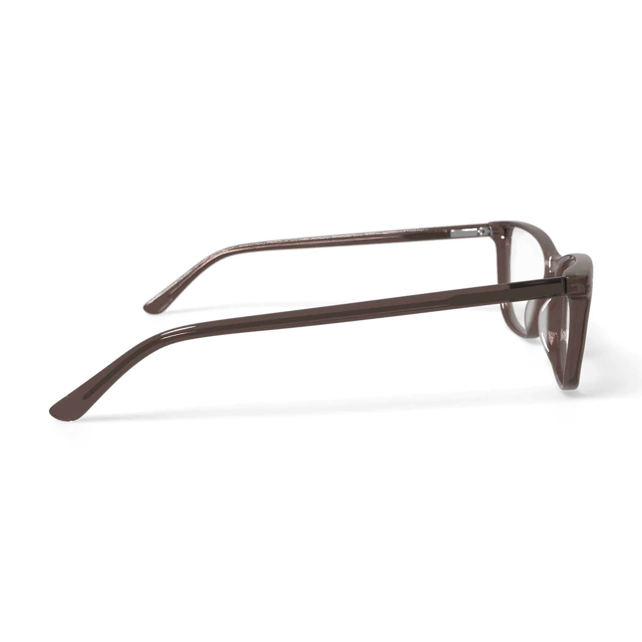 Walmart Women's MV005 Jaclyn Square Prescription Eyeglasses with Case, Light Brown