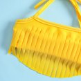 thumbnail image 4 of Trajes de baño Laklulu para niñas, bañador para niñas, bañador para niñas pequeñas, bañador para niñas, bañador deportivo de playa con flecos de 2 piezas, 4 of 6