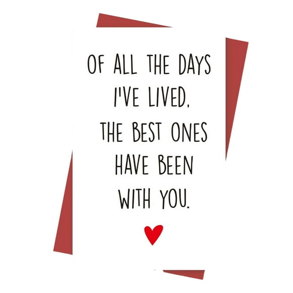 Riforla Funny Anniversary Card for Wife or Husband – Wedding Greeting Card for Couples Parents Boyfriend or Girlfriend – Happy Card for Mom Dad Men or Women Greeting Card A