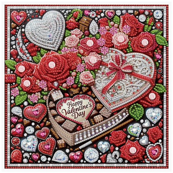 Love Valentine's Day Chocolate Diamond Art Painting Kit