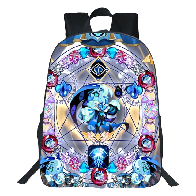 Vlemua Cookie Run: Kingdom Backpack, Welcome Back to School Gifts, 16" Cookie Run: Kingdom Lightweight Backpack for Game Fans, Graduation Gifts for Students and Fans