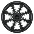 thumbnail image 3 of Black Rhino Sierra 20X9 8X165.1 12Et 112.1Cb Gloss Black W/ Milled Spokes Wheel, 3 of 3