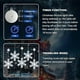 thumbnail image 3 of 5Pack Christmas Window Lights Decorations with Timer,Battery Powered Christmas Hanging White Lighted Snowflake Shaped LED Sucker for Xmas Tree Firepla, 3 of 5