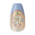 thumbnail image 4 of KISS Majestic, Press-On Nails, The Queen, Blue, Medium Coffin, 30 Count, 4 of 4