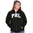 thumbnail image 4 of Urban Streetwear Philadelphia PA Unisex Fleece Graphic Zip Up Hoodie Brisco Brands 2X, 4 of 5