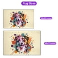 thumbnail image 5 of Miniature American Shepherd Portrait Watercolor Vintage Retro Styles Indoor Rug MAS Dog Lover Gifts Carpet Living Bed Room Sofa Home Decor - 00001, 5 of 5