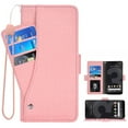 thumbnail image 1 of Compatible avec Google Pixel 3 TG Étui Portefeuille en Cuir à Rabat Porte-Cartes Support Accessoires pour Cellulaire Porte-Monnaie Fente pour Pièce d'Identité de Crédit Étuis de Téléphone pour Pixel1 Femmes Hommes Rose, 1 of 5