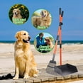 thumbnail image 5 of Large Dog Pooper Scooper Set Multi-color Extra Metal Pet Poop Tray & Rake with Adjustable Long Handle for Gravel/Grass/Street,Orange/Green/Black/Yellow, 5 of 7