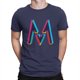 thumbnail image 5 of Camiseta de hombre con logotipo vintage de algodón puro, manga corta, color granate 5, cuello redondo, ropa gráfica, 5 of 7