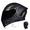 Black & Gold, variant on DOCRELD DOT Bluetooth Modular Motorcycle Helmet,black/Transparent lens Motorcycle Helmet,Dual Visor Full Face Flip up Integrated Motorcycle Helmets,Built-in Dual Speaker Microphone,Adults Men Women