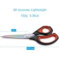 thumbnail image 2 of Premium Tailor Scissors – Heavy Duty Multi-Purpose Titanium Coating Forged Stainless Steel – Sewing Fabric Leather Dressmaking – Comfort Grip Shears – Professional Crafting – 9.5 Inch, 2 of 5