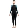 thumbnail image 7 of UPF 50+ Women's Rash Guard Swimsuit Long Sleeve One Piece - Full Body Sun Protection Swimwear, Surfing Diving Swim Suit, Chlorine Resistant, Beach Cover Up (XS-XXL), 7 of 7