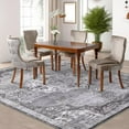 thumbnail image 2 of CAROMIO 8' x 10' Area Rug for Living Room Boho Vintage Rug Non Slip Throw Rugs Floral Bedroom Rug, Gray, 2 of 5
