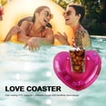 thumbnail image 3 of Portavasos inflable con forma de corazón para piscina, flotador de agua, bandeja de cerveza Ehuebsd  Para Estrenar, 3 of 9