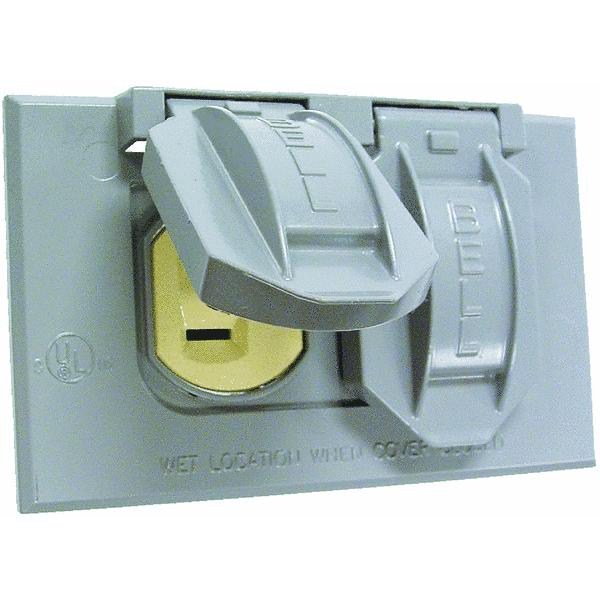 Do it Weatherproof Electrical Cover and Receptacle Outdoor Outlet Kit
