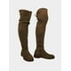 thumbnail image 3 of Bota larga para mujer, con tacon bajo modelo panther Nyxmart Bota Larga estilo maxibota / Mod. 619-PA, 3 of 3