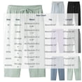 thumbnail image 2 of breaise Workout Capri Pants for Women Quick Dry Ice Silk Capris Plus Size Drawstring Athletic Jogger Trouses Loose Cropped Pants, 2 of 6