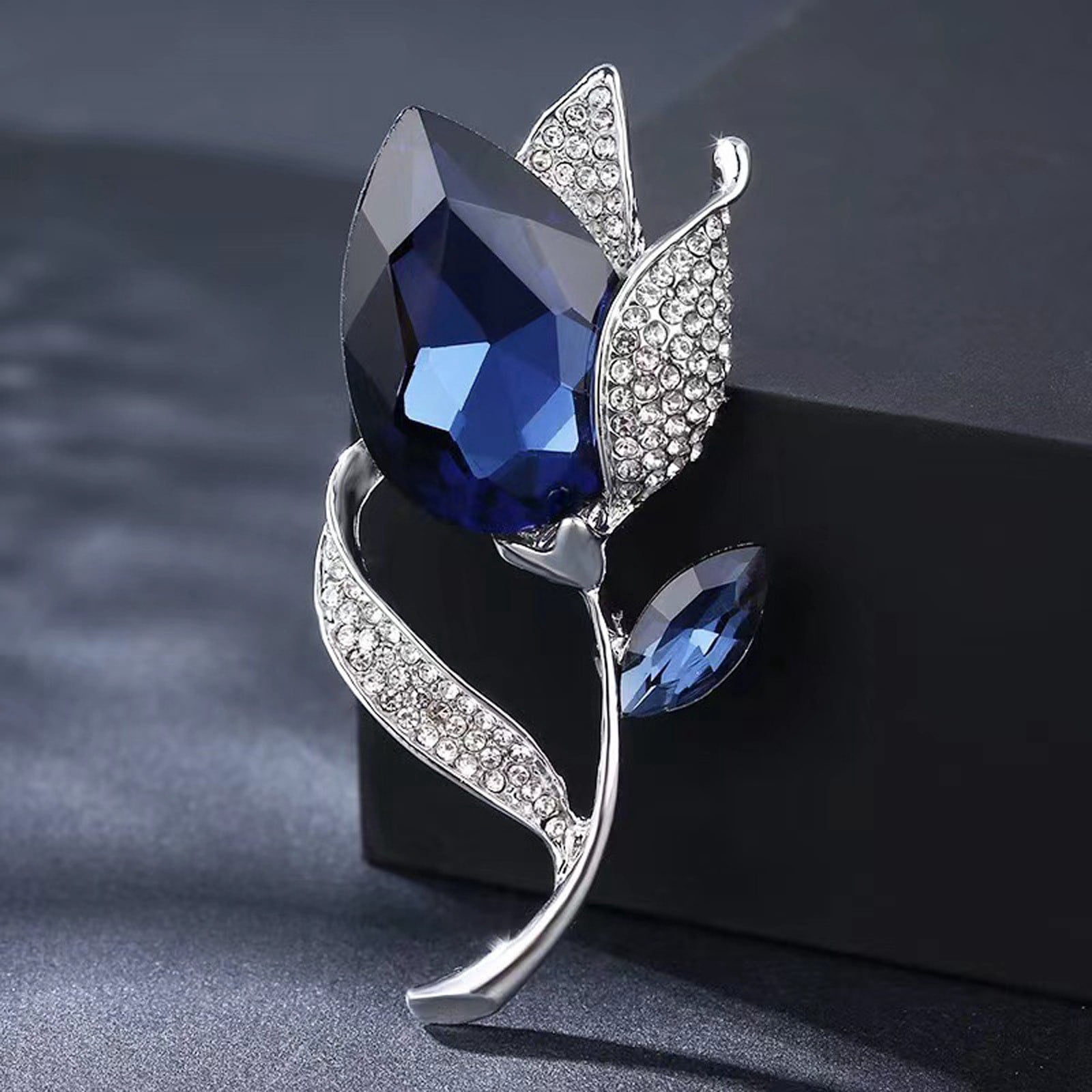 épingle Décorative Femme Homme Broche étoile Strass Plaquée Or Seakuur - Cristal CZ Flocon De Neige - Épingle Robuste - Pour Vêtements, Châles, Costumes