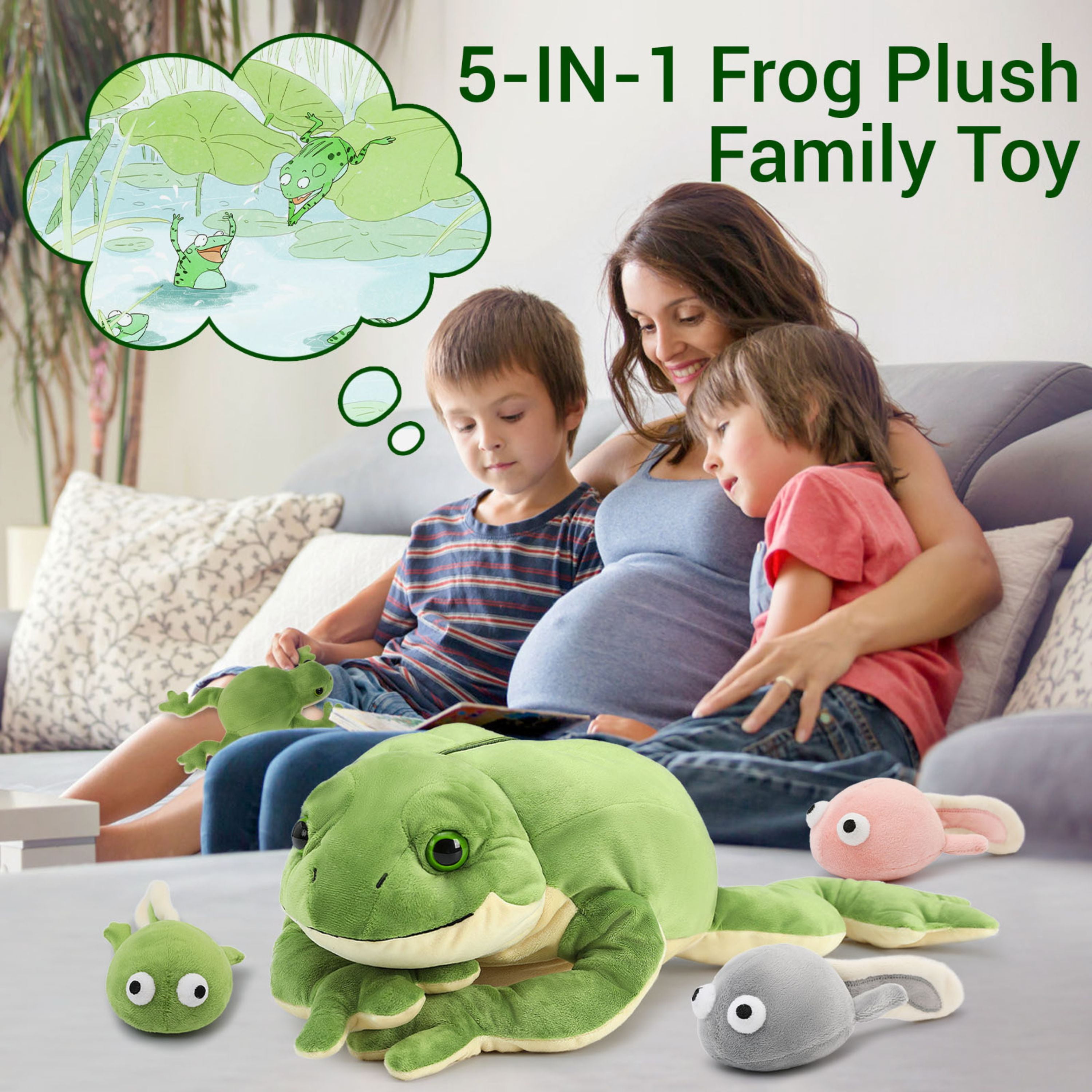 "MaoGoLan Giant 22"" Frog Stuffed Animal: Large Plush Toy With Small ...