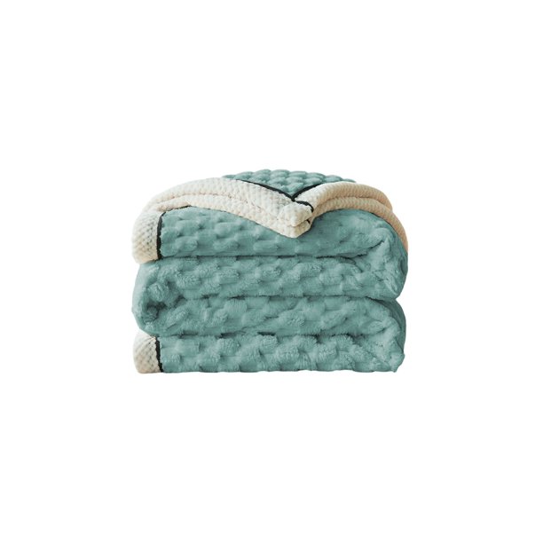 Sofá Cama Sofá Manta de Lana de Flanela Extra Gruesa, 79x59In Rosa Doble Capa Mantas Cálidas Súper Suaves para el Invierno para la Cubierta de la Siesta de la Oficina