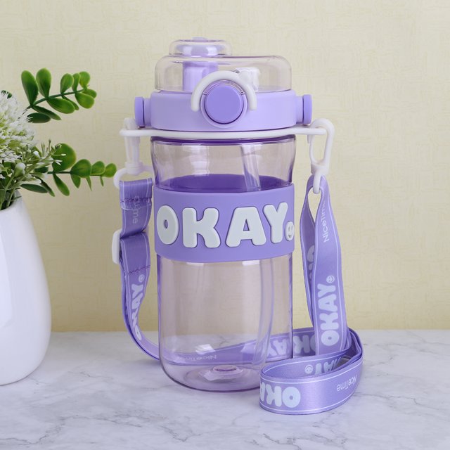Termos para agua 745ML Gym Fitness Bottle transparentes para beber para acampar Senderismo Correr