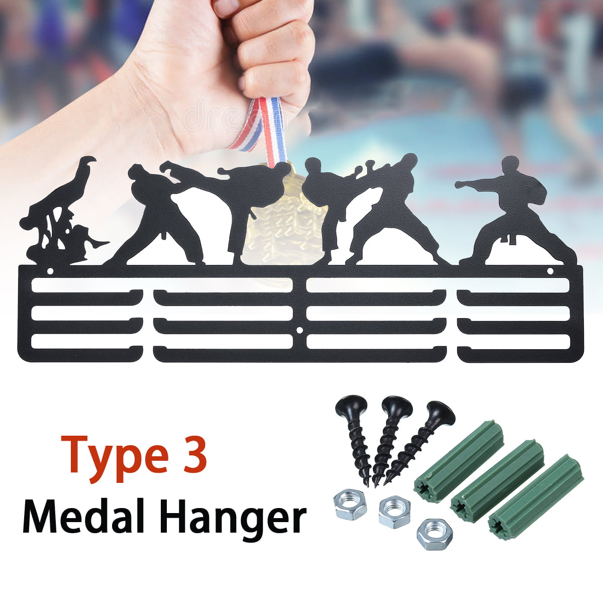 Gymnastics Gymnast Sport Acrylic Medal Holder Hanger Display 