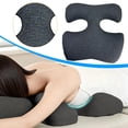 thumbnail image 1 of Almohada de masaje para senos con soporte ergonómico de espuma viscoelástica, ideal para dormir boca abajo en salones de belleza., 1 of 8