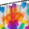 thumbnail image 3 of Colorful Rainbow Tie Dye Spiral Pattern Shower Curtain 36"x72" ,Bathroom Decorative Shower Curtains Set with 12 Hooks,Modern Waterproof Washable Shower Curtain, 3 of 6