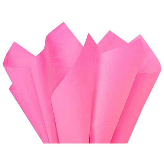Pack of 480, Solid Fuchsia Tissue Paper 20 x 30" Sheet Flat Ream Made From 100% Post Industrial Recycled Fibers, Made in USA