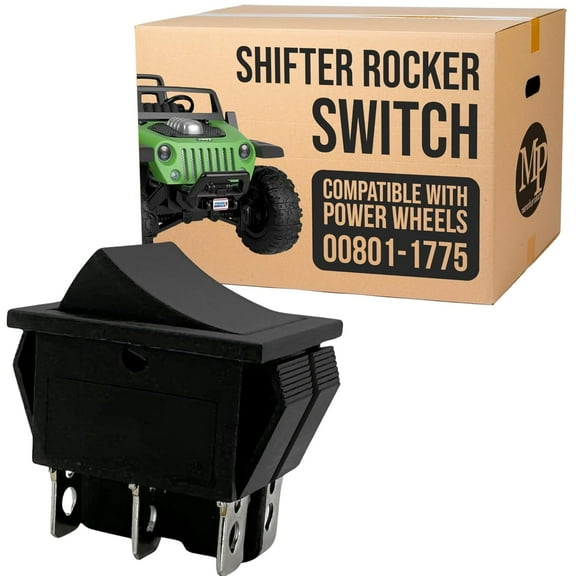 Compatible with and Replacement for Power Wheels 00801-1775 Shifter Rocker Switch DPDT 6 Pin