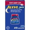 Aleve PM Soft Grip Arthritis Cap Pain Reliever/Nighttime Sleep-Aid Naproxen Sodium Caplets, 220 mg, 40 ct