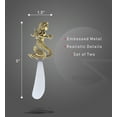 thumbnail image 2 of KitchaBon Gold Stainless Steel Dip & Cheese Spreader, Set of 2 - 4.75" - Mermaid, 2 of 2