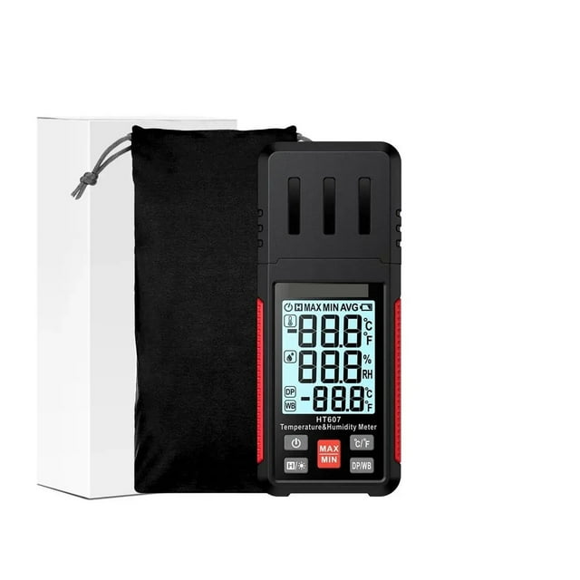 Digital Temperature Humidity Meter Precision Digital Hygrometer with Ambient Point Humidity Meter