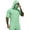 Mint Green, variant on ZVNAΖH Men's Sun Protection Hooded T-Shirt, Short Sleeve Athletic Top with Face Mask for Workout & Outdoor, S-3XL