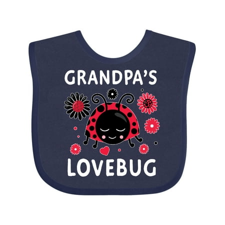 

Inktastic Valentine s Day Grandpa s Lovebug Gift Baby Boy or Baby Girl Bib