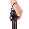 thumbnail image 4 of Bastón Asterom hecho a mano para hombre: bastón de madera maciza tallada con correa de paracord con calavera única (Cascanueces), 4 of 5