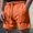 #280-Orange, variant on Ceisia Men's Casual French Terry Shorts Elastic Waist Drawstring with Side Pockets Light Blue XXL Gifts for Father